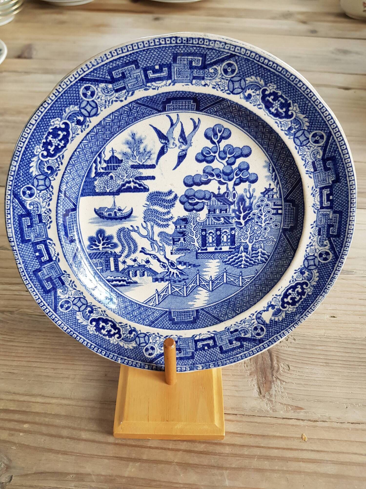 Decorative japanese landscape plate