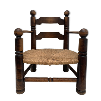 Brutalist mulched armchair 1940