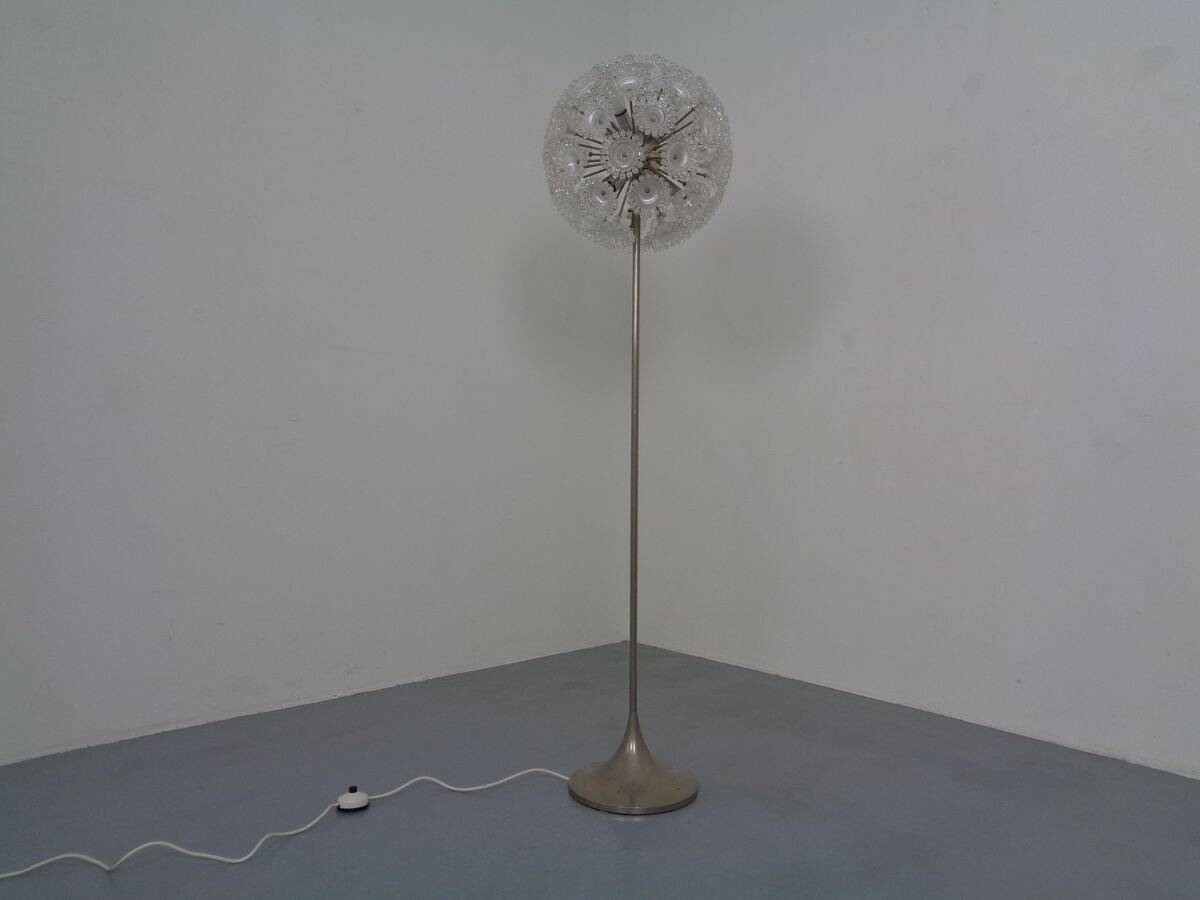 Floor lamp with tulip base from Sölken Leuchten, 1960s.