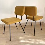 Pair of C57 chairs by Paul Geoffroy for Airborne