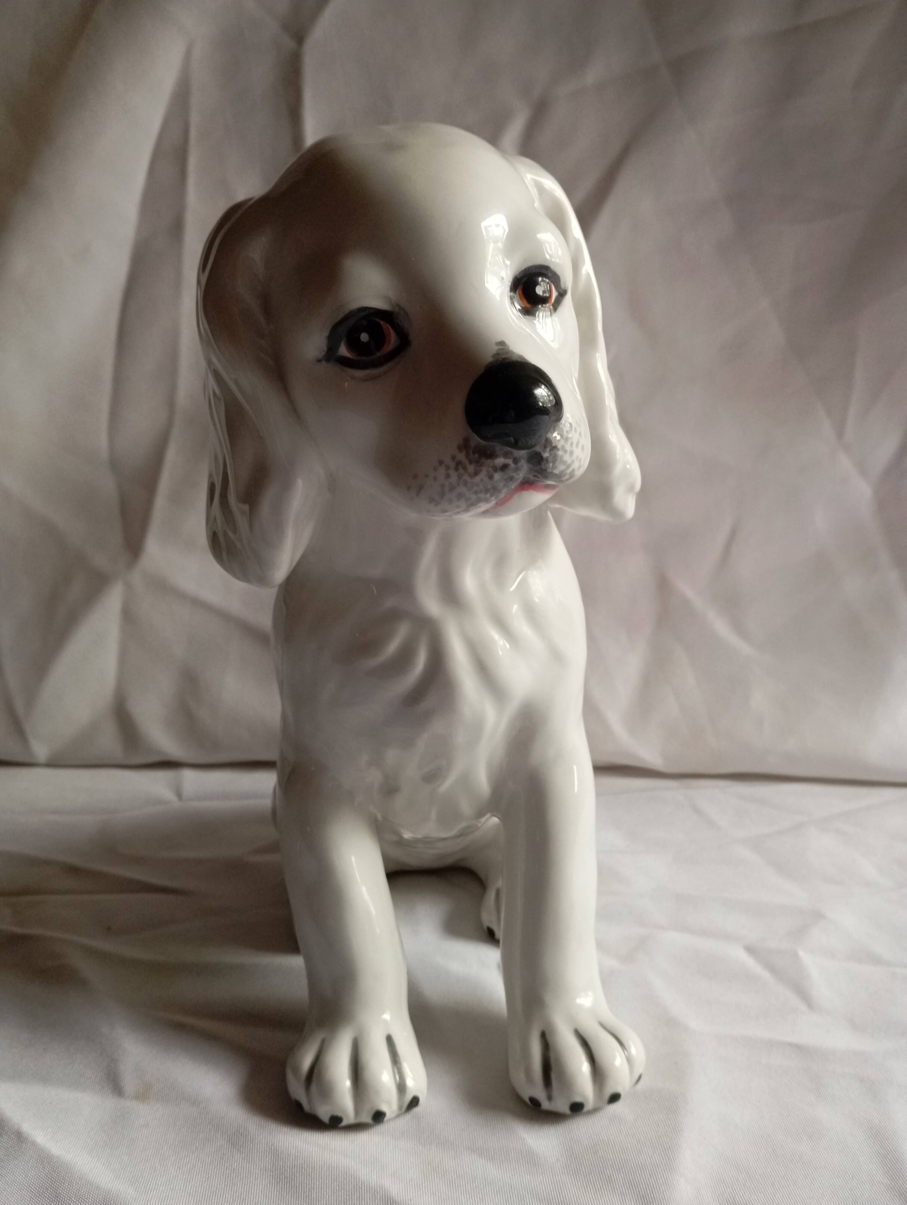 Chien en ceramique