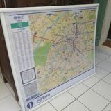 Authentic parisian metro plan