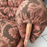 Vintage wicker rattan chair, 60s-70s