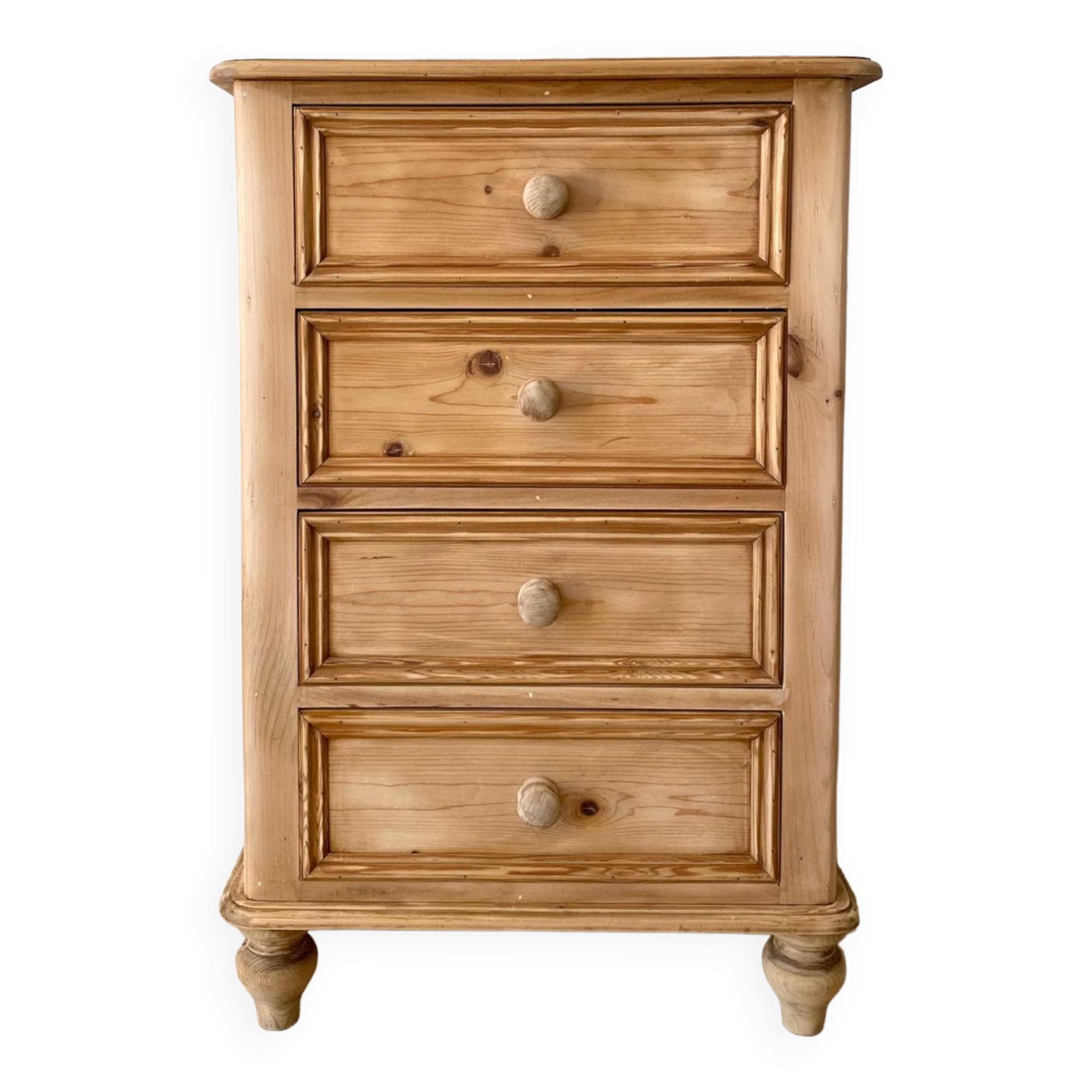 English chest of drawers in pine