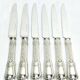 GEORGES FLAKENBERG - 6 SILVER FRUIT KNIVES