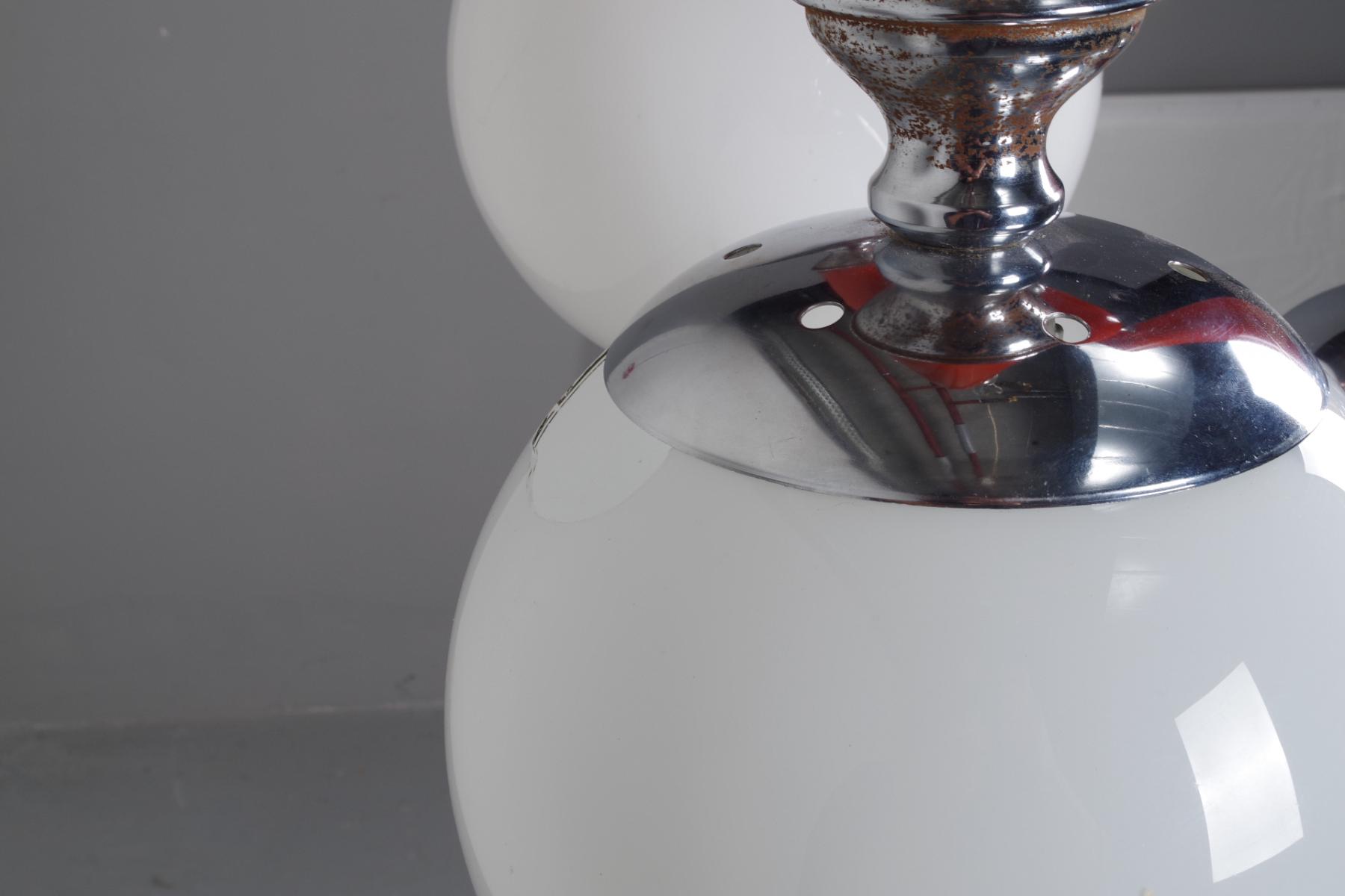 Lustre mid-century rouge Italie
