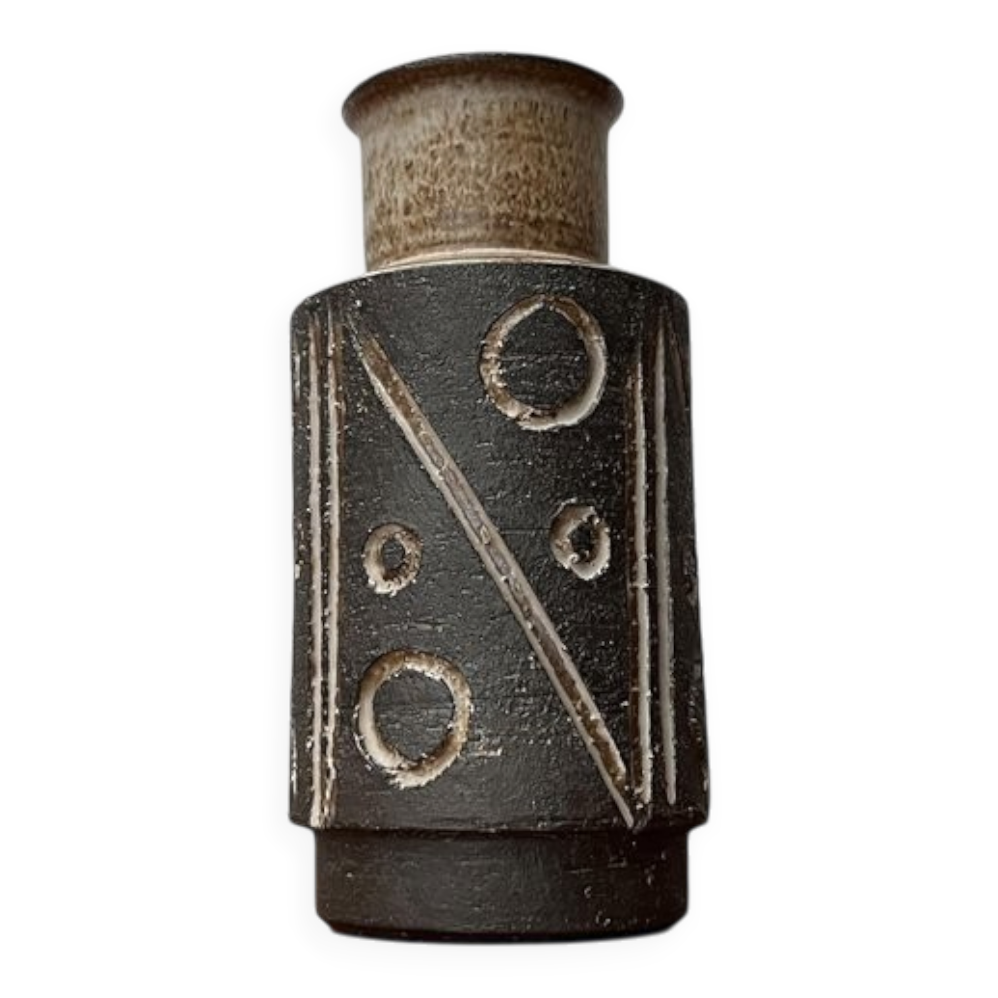 Mid-Century Danish Studio Pottery Vase from Lovemose Denmark, 1960s
