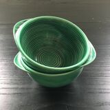 Lot 2 bowls emerald green
