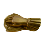 Mail clip paper "hand" in old bronze