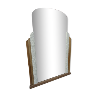 Large art deco mirror 124 x 86 cm