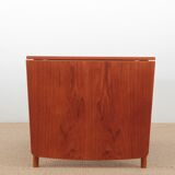 Scandinavian dining table with teak extensions, 4/8 people