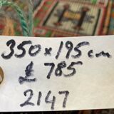 Large Vintage Turkish Kilim Rug 350x195 cm Wool Jajim Kelim