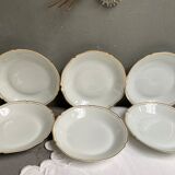 Hollow plates Limoges porcelain