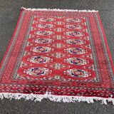 Handwoven Pakistani Persian rug in burgundy wool 120x190.