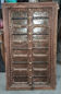 Old wooden door with frame
