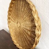 Wicker tray trio