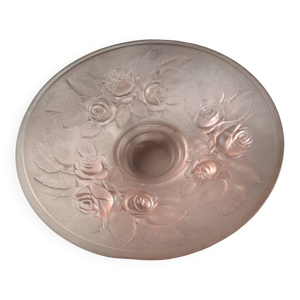 Grande coupe en verre - rose