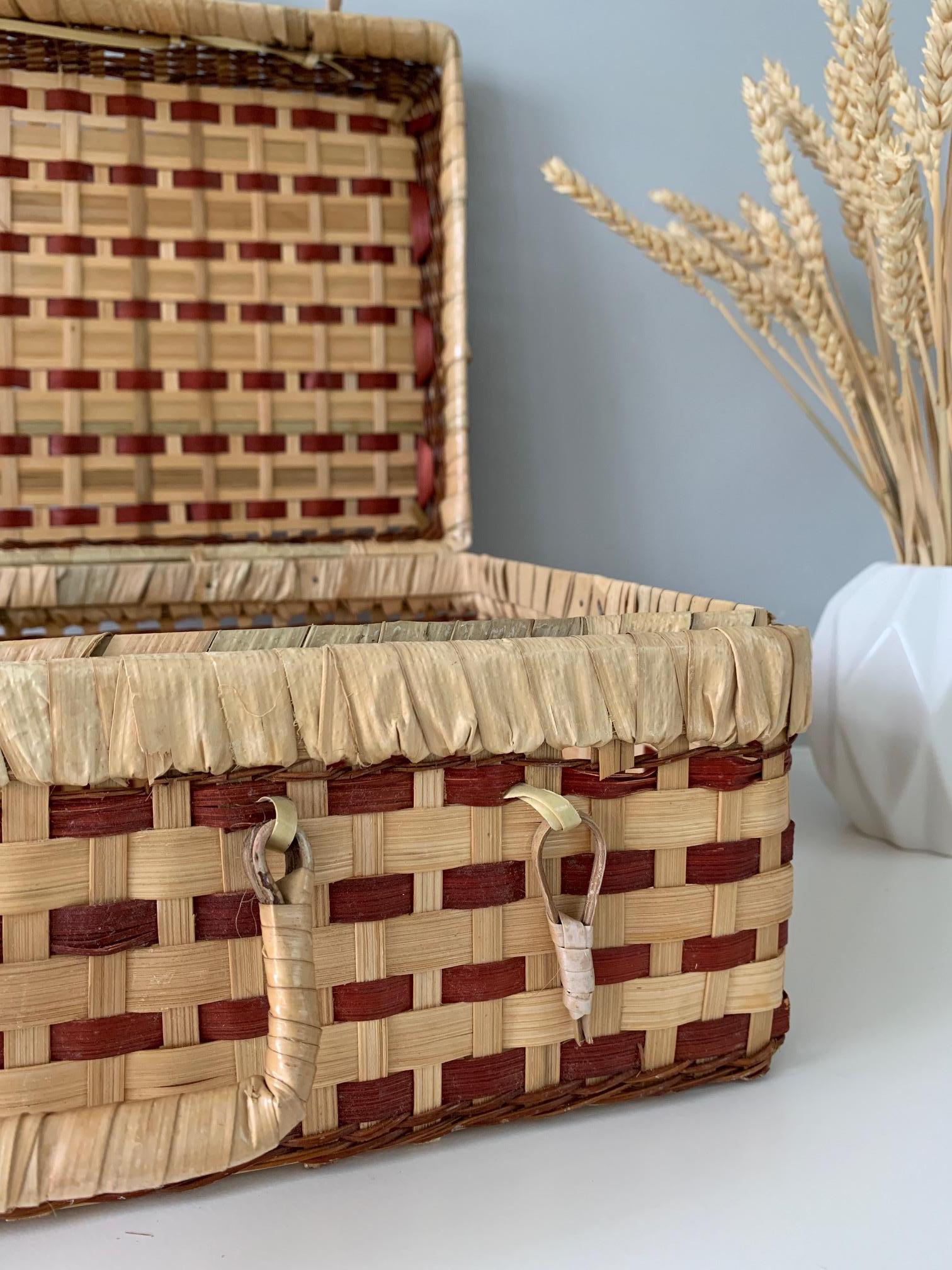 Valise en osier