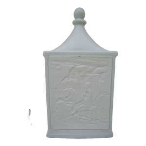 Lampe lithophanie en porcelaine