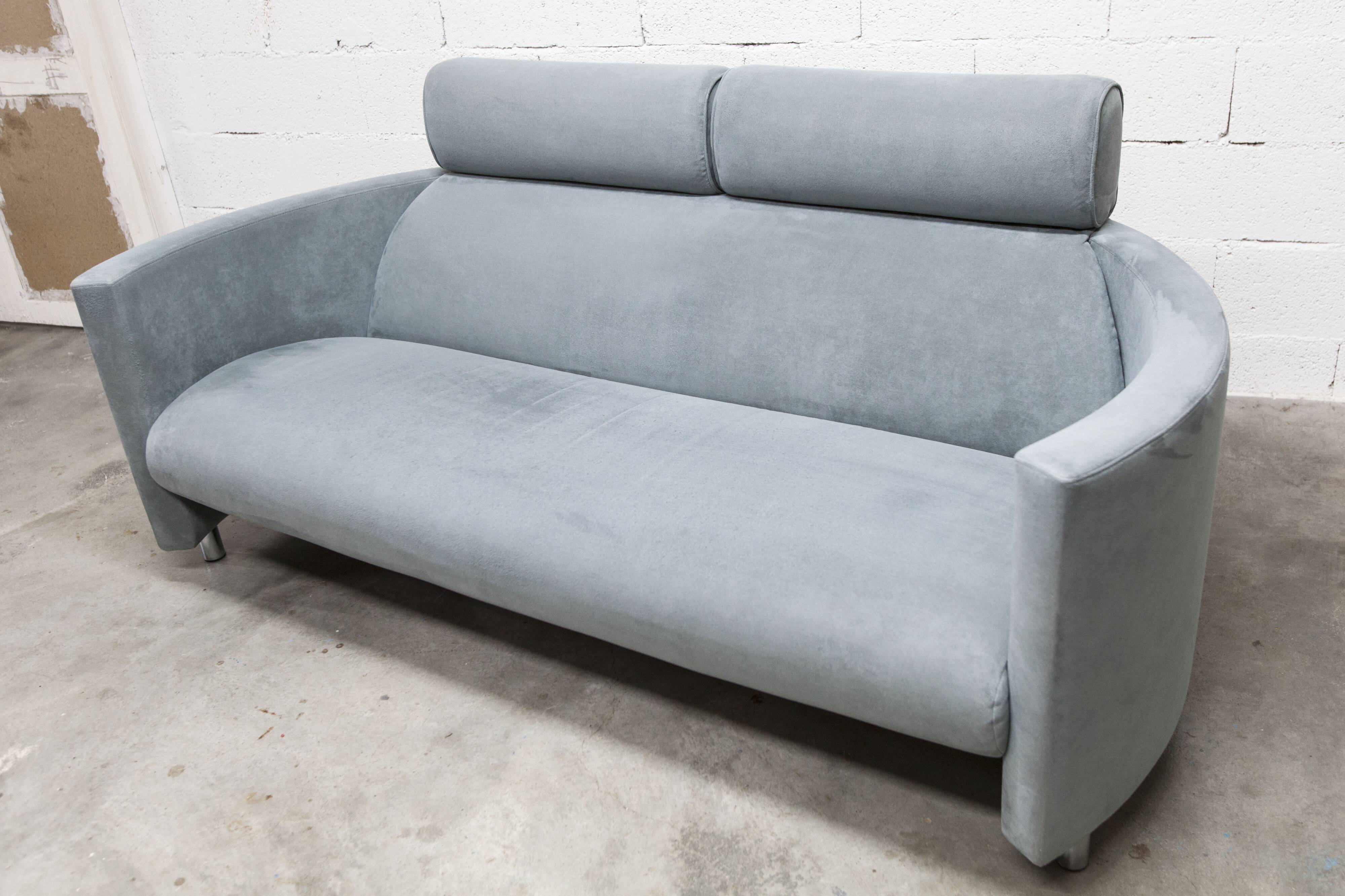 Negresco Sofa Design Bernard Massot for Neology France Moiré Velvet