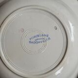 Set of 16 opaque porcelain hollow plates Badonviller