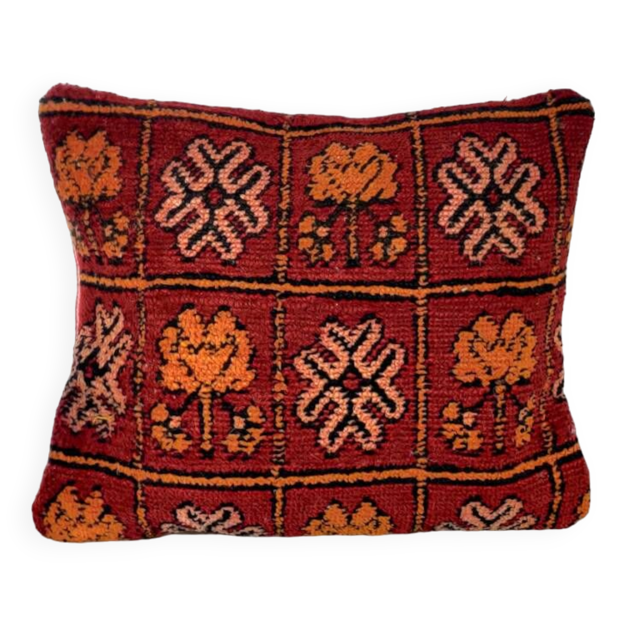 Moroccan ethnic red cushion