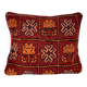 Moroccan ethnic red cushion
