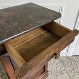 Bedside table / nightstand / column / Somno / Vintage mahogany stand