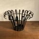Cache pot mid century Provence en fers plats XL 1960