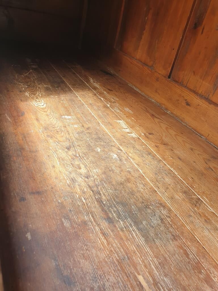 Norman countryside buffet in solid cherry wood nineteenth