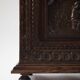 Antique Breton display cabinet in chestnut, France, circa 1880–1890