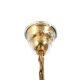 Gilded Brass and Crystal Chandelier by Palwa 1970s