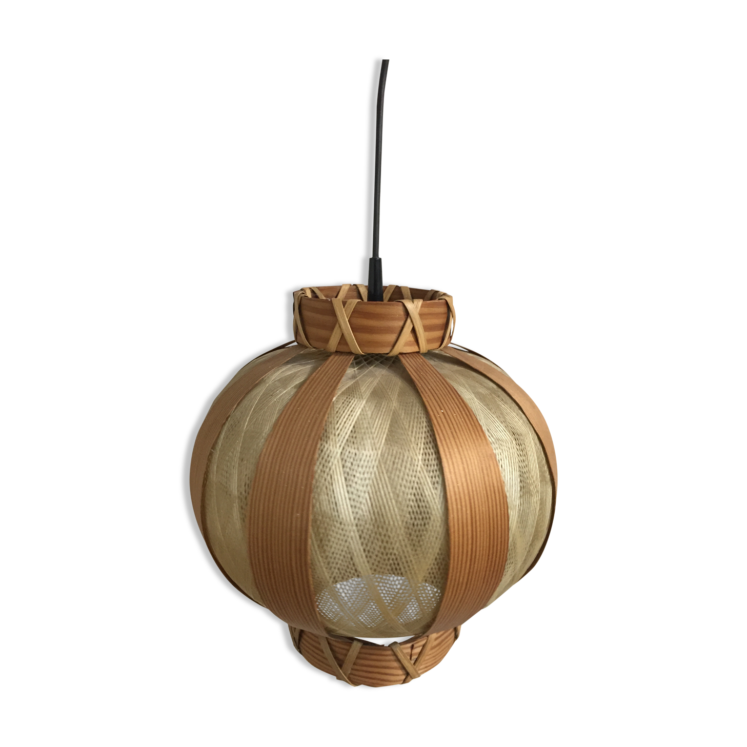 Suspension wood and nylon vintage, 1960