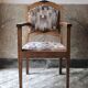 Art Deco chair with armrests