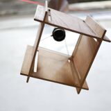Vintage Scandinavian teak pendant lamp