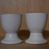 Set of 2 floral patterned egg cups.