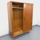Vintage oak wardrobe from the 1960s.