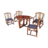 Bamboo lounge Maugrion table 2 armchairs 2 chairs