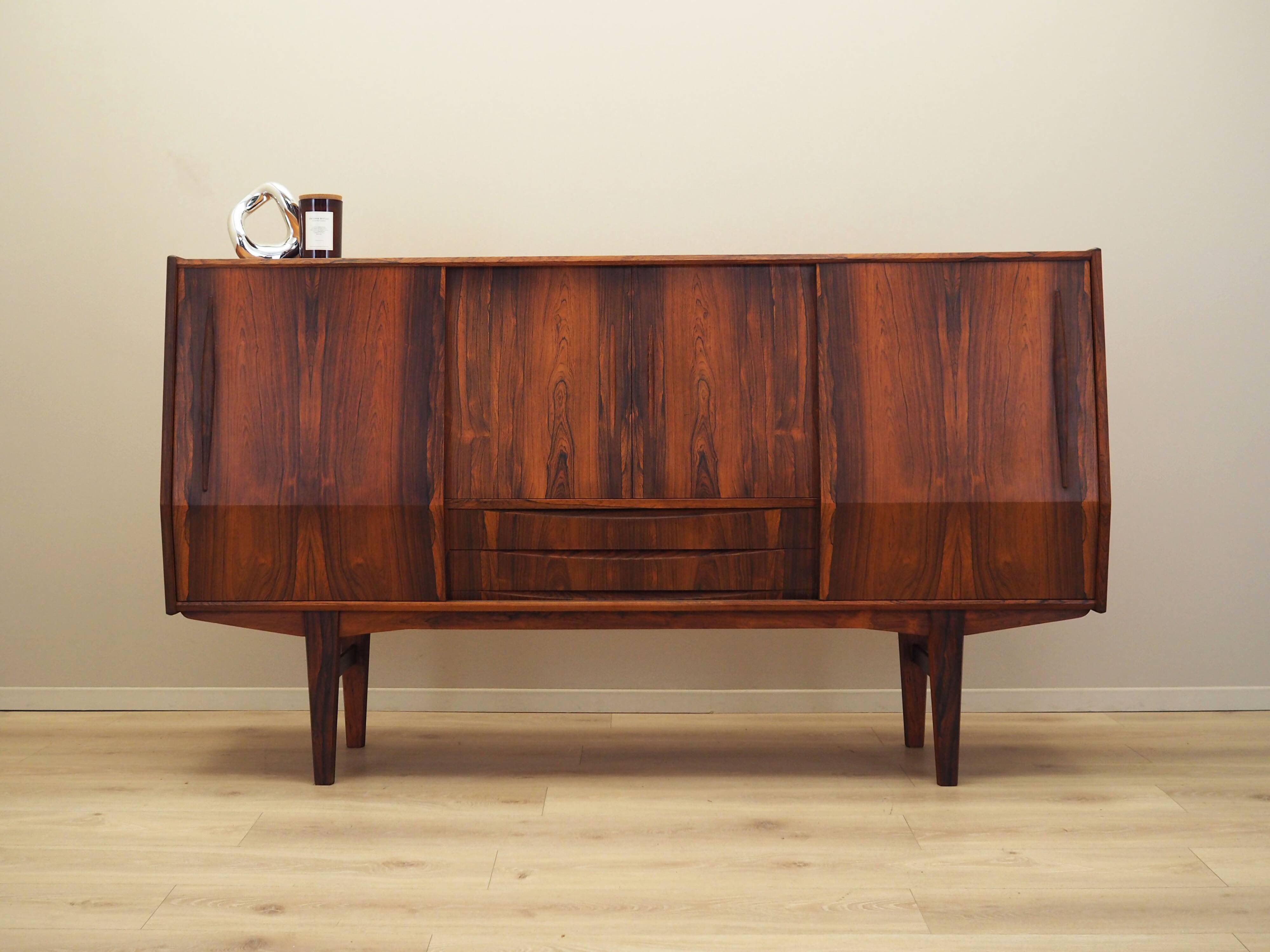 Rosewood highboard, Danish design, 1970s, production: Denmark