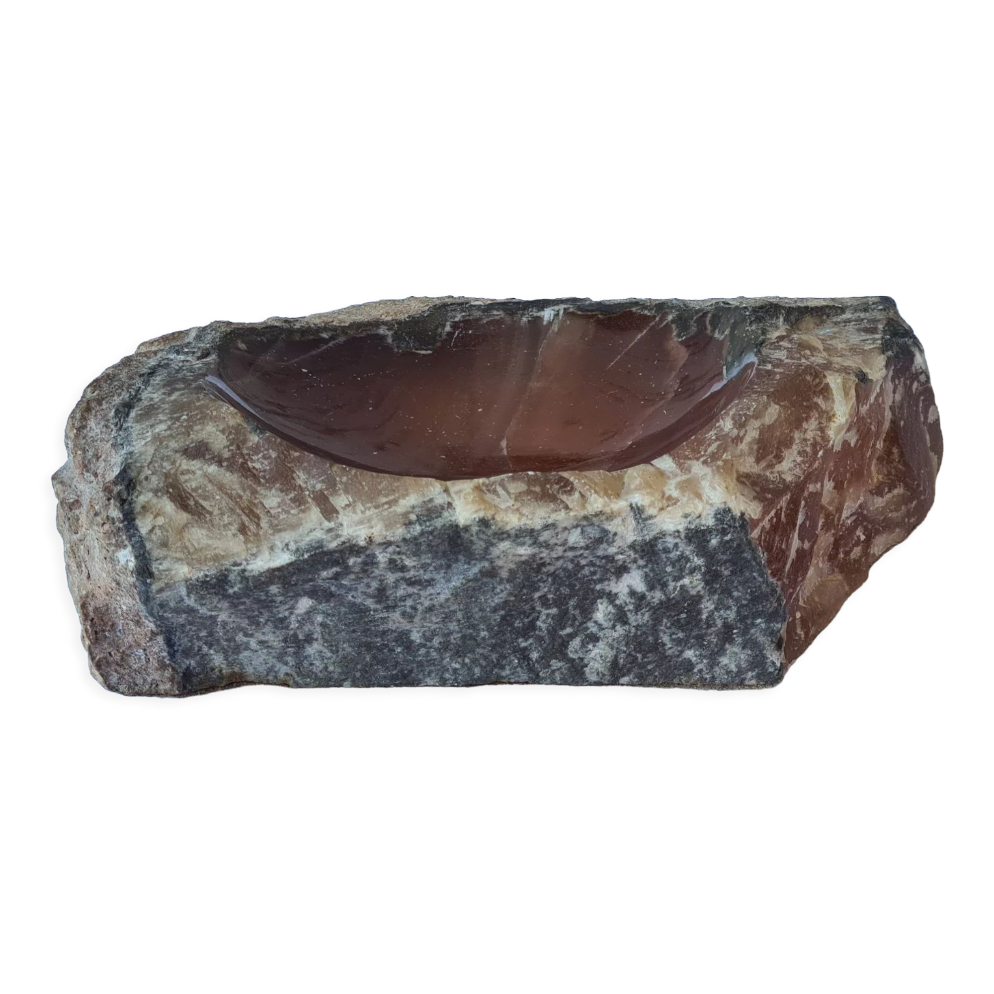 Empty pockets alabaster natural stone