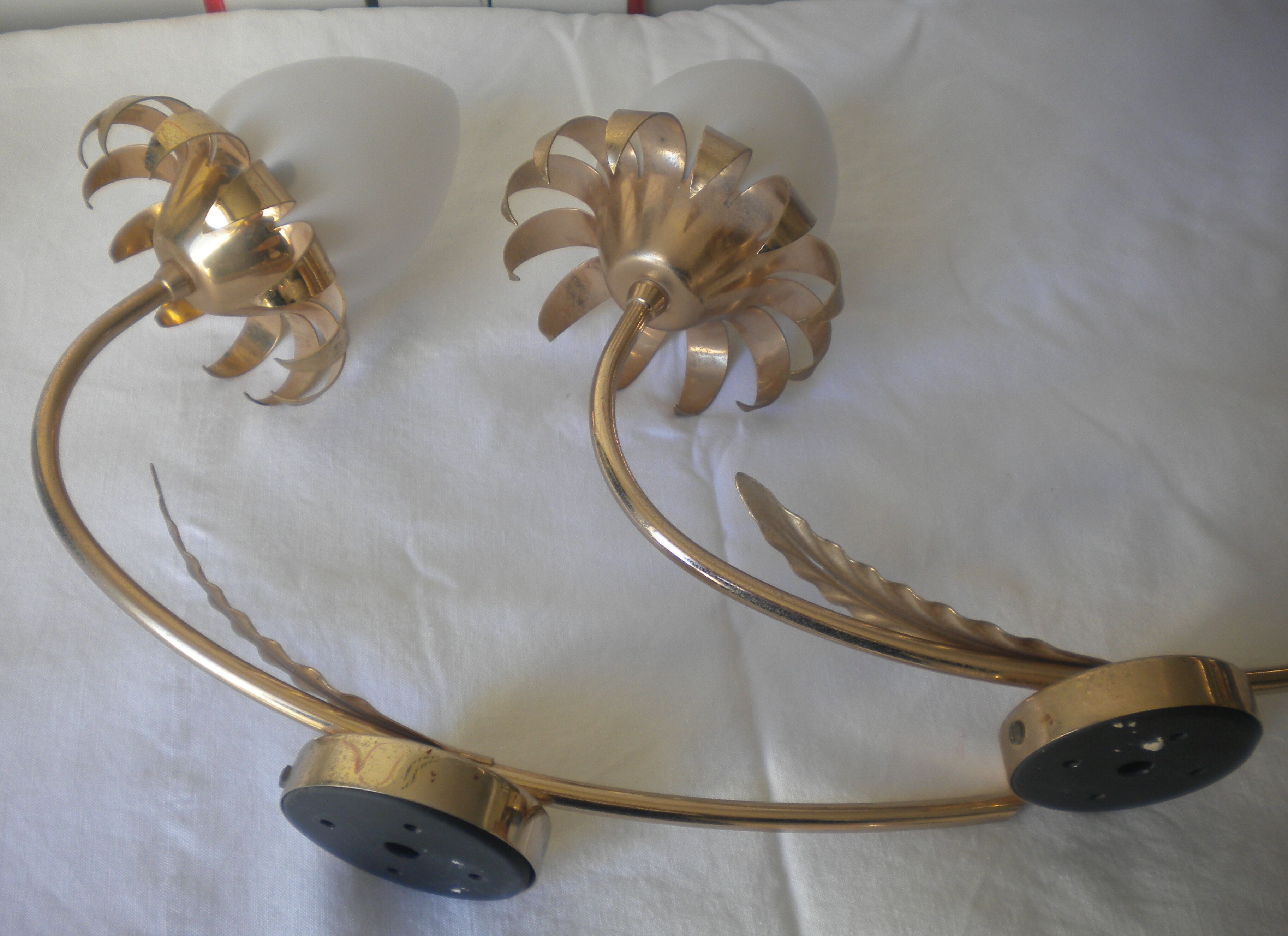 Pair of vintage wall lamp