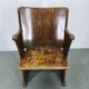 1950s Vintage Cinema Chair Beech Wood Theater Seat Armchair