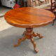 19th century walnut pedestal table