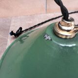 Enameled sheet metal cone pendants