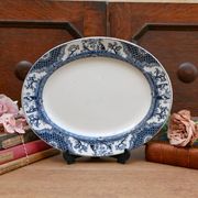 Adderleys Ltd Plate motif Nankin Made in 1912 Blue and white stoneware plate
