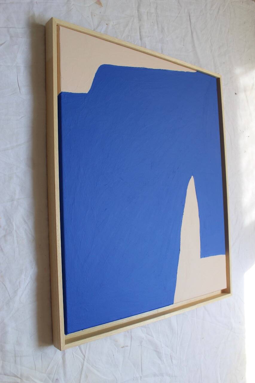 Blue Abstract Art N1 65x54cm by Bodasca