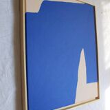 Blue Abstract Art N1 65x54cm by Bodasca