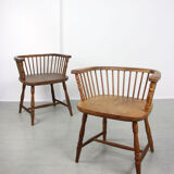 Antique Winsdor low back Chairs, set of 2