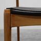 Set of Six Mid-Century Modern Belgian Teak Dining Chairs, 1960s