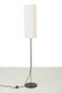 Vintage Floor Lamp with Beige Tube Shade